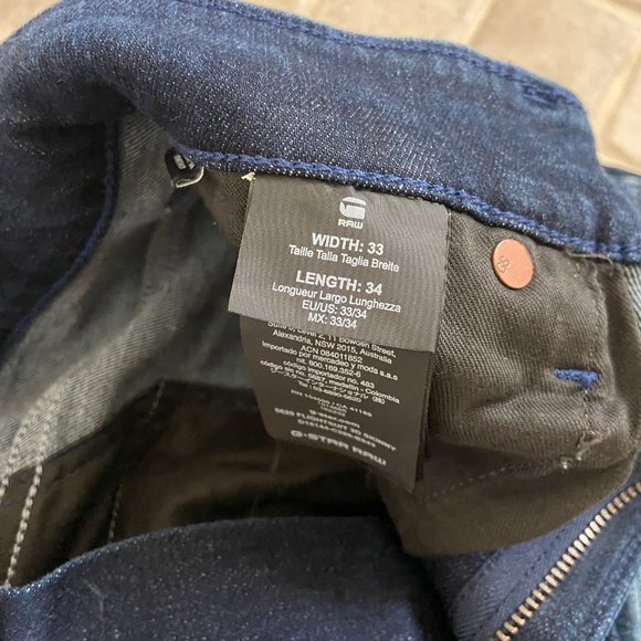 G-Star Raw Men's Jeans, Brand New (without tags), 3D Skinny 5620, W33 L34 - Picture 3 of 5